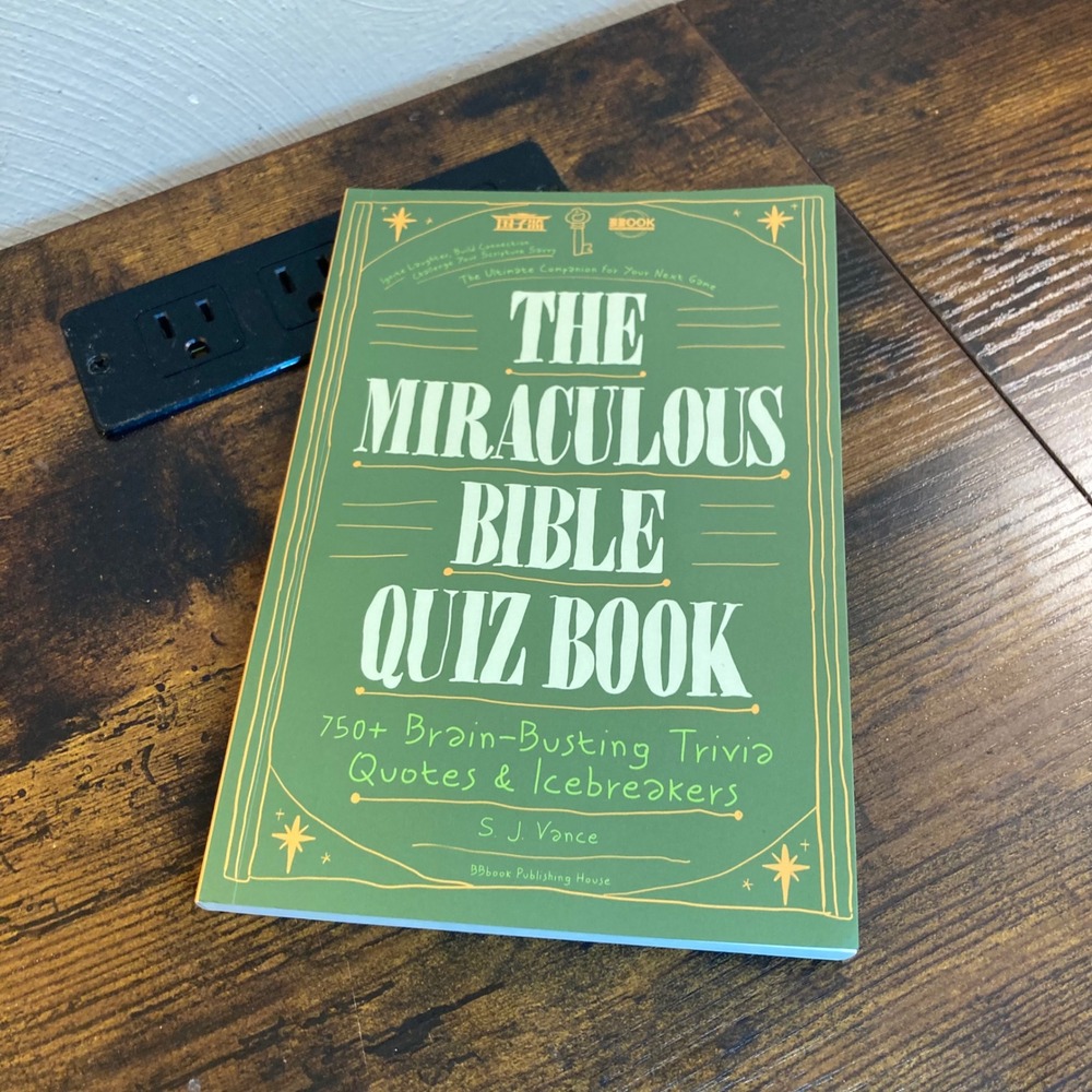 The Miraculous Bible Quiz Book SJ Vance 750+ Trivia Quotes Icebreakers Paperback